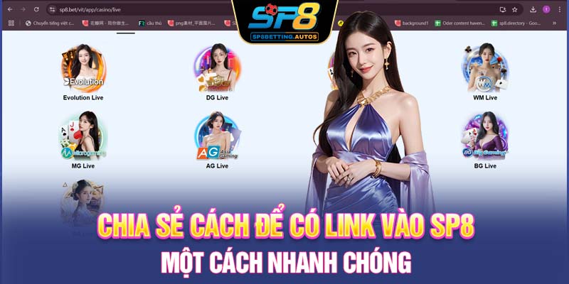 Chia sẻ cách để có link vào SP8 một cách nhanh chóng