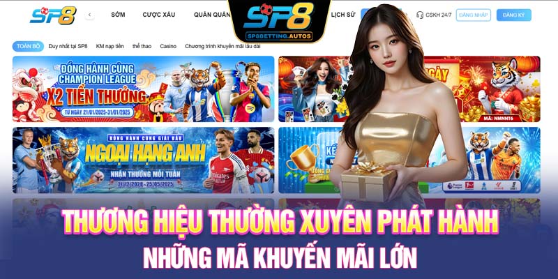Thương hiệu thường xuyên phát hành những mã khuyến mãi lớn